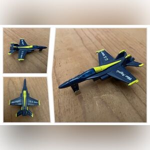 Vintage 1990s Diecast Blue Angels Airplane USAF Jet
